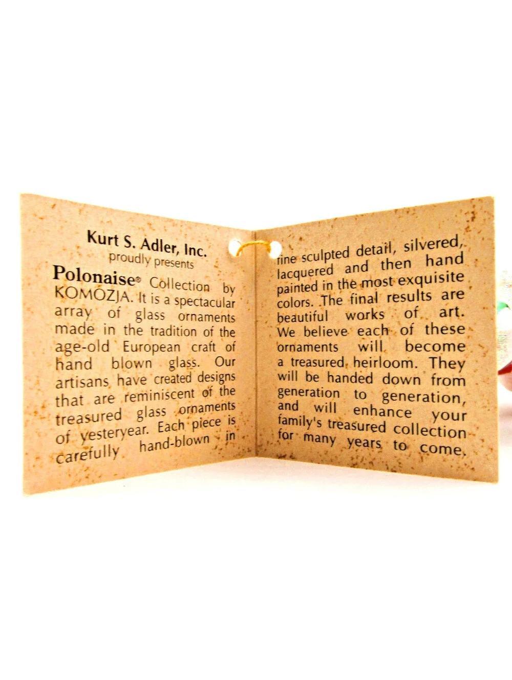 Kurt S. Adler Komozja Polonaise Macy's Holiday Lane Ornament with Box